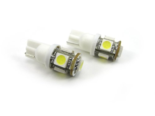 Elite Mailers T10 168 194 5050 5-SMD LED Light Bulb - Amber/Orange - 2 pieces Bulbs Elite Mailers