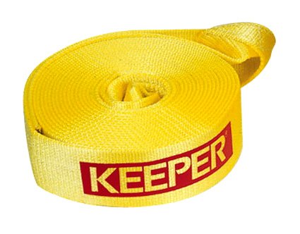 Keeper 2932 3x20' Vehicle Recovery Strap, 11,000 lbs. Max Vehicle Wt. (22,500 lbs. web cap.) Clamshell Rope Keeper 2932