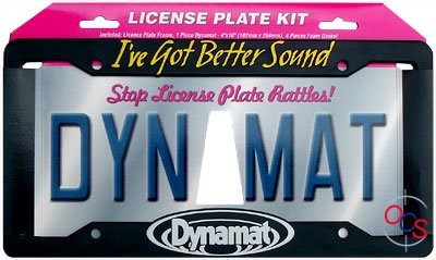 Dynamat 19100 License Plate Kit Sound Dampening Dynamat 19100