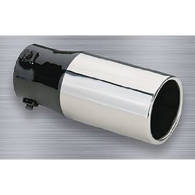Superior 28-5302 1 3/4-2 1/4 x 3 1/2 x 6 Chrome Steel, Round Bolt-On Exhaust Tip Pipes Superior 285302