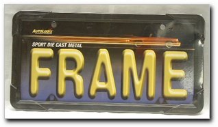Black Sport License Plate Frame (92-6342) Frames Allison 92-6342