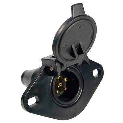 Pico 0728PT Plastic 6-Pole 35 Amp Female Socket Trailer Electrical Connector with Boot Wiring Pico 0728PT