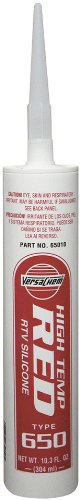 Versachem 65010 Low Volatile High Temperature Red Silicone - 10.3 oz. Adhesives Versachem 65010