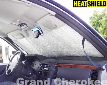 Sunshade for Jeep Laredo Grand Cherokee 1999 2000 2001 2002 2003 2004 HEATSHIELD Brand Windshield Custom-fit Sunshade Sunshades HeatShield 993Laredo