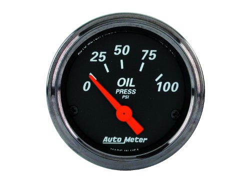 Auto Meter 1427 Designer Black Oil Pressure Gauge Oil Pressure Auto Meter 1427