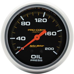 Auto Meter 5422  Liquid-filled Oil Pressure Gauge Oil Pressure Auto Meter 5422
