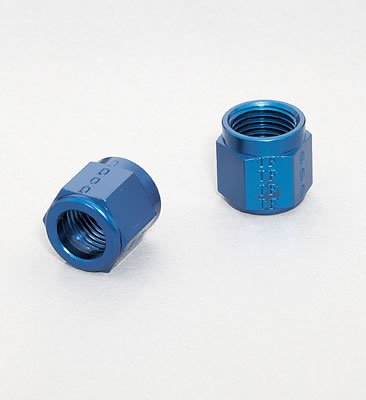 Earl's 581806 Blue Anodized Aluminum -6AN Tube Nut - Set of 2 Fittings & Adapters Earl's 581806ERL
