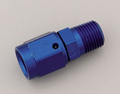 Earl's 916108 Blue Anodized Aluminum Straight -8AN Swivel to Male 3/8 NPT Adapter Categories Earls Plumbing 916108