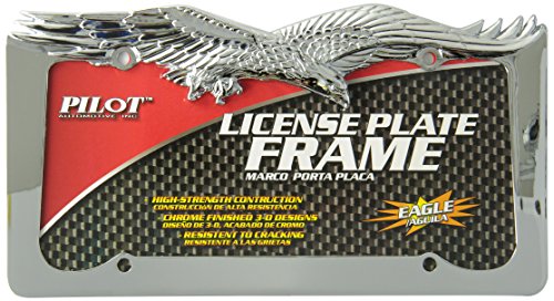 Bully WL108-C Eagle License Plate Frame - Chrome Frames Bully WL108-C
