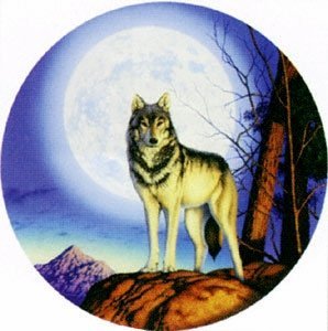 ELEGANTDECAL GR661070 Decal: Full Moon Wolf Categories ELEGANTDECAL GR661070