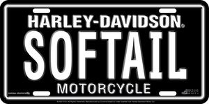 Harley Davidson SOFTAIL License Plate Covers Chroma Graphics 1893