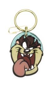 Taz Face Plastisol Key Chain Key Chains Plasticolor 4068