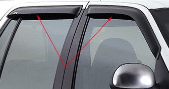 GT Styling 88144 Smoke Vent-Gard Window Deflector - 2 Piece Body GT Styling 88144