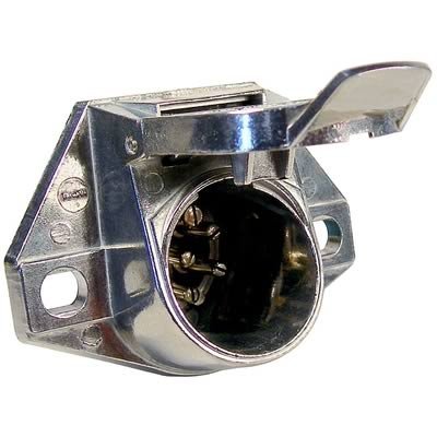 Pico 0709A Metal 7-Pole 40 Amp Female Socket Electrical Connector w/Locking Cover 10 per Package Wiring Pico 0709A