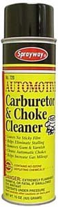 Carburetor and Choke Cleaner Carburetor & Throttle Body Cleaners Sprayway 720
