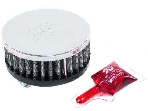 K&N RC-0170 High Performance Universal Clamp-on Chrome Air Filter Air Filters K&N RC-0170