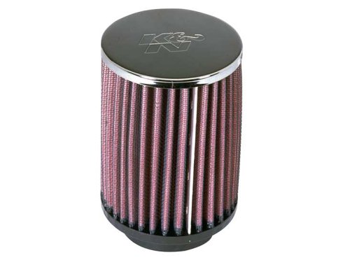 K&N RC-0510 High Performance Universal Clamp-on Chrome Air Filter Air Filters K&N RC-0510