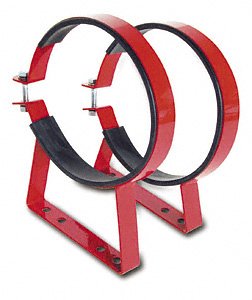 Edelbrock 72600 Red Hinged Steel Nitrous Bottle Bracket Fuel Injectors Edelbrock 72600