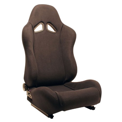 APC 124105 Race Seat with Slider, Black Racing Seats APC 124105