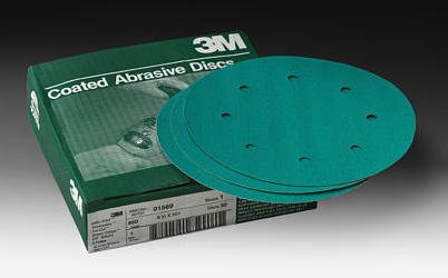 3M 01569 Green Corps Stikit 8 80D Grit Dust-Free Production Disc Sanders 3M 01569