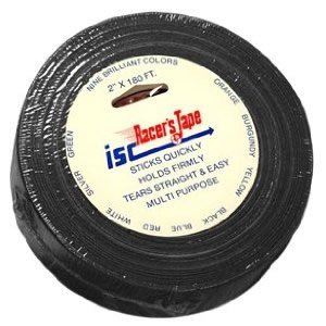 Racers Tape - Black, 2 inch x 180 foot Roll Pinstriping Tape Racers Tape 201-BK