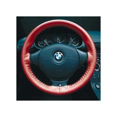 Black - Wheelskins Geninue Leather Steering Wheel Cover - Dodge Caravan 1989 - 1995 Steering Accessories Wheelskins WS-168
