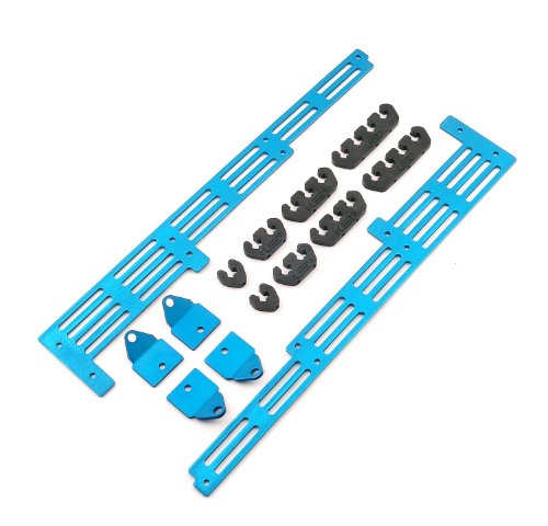 Mr. Gasket 6022 Blue Anodized Universal Spark Plug Wire Divider Bracket Set Spark Plugs Mr. Gasket 6022