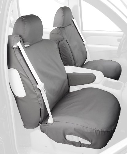 Covercraft Custom-Fit Front Bucket SeatSaver Seat Covers - Polycotton Fabric, Grey Accessories Covercraft SS2257PCGY