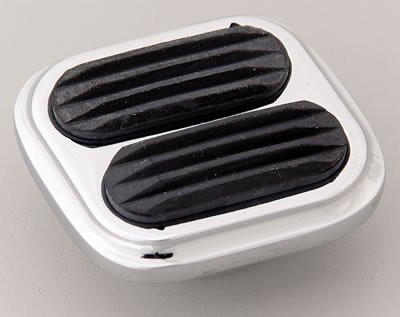 Lokar SG6009: Pedal Pad, Chromed Steel with Rubber Inserts, Automatic/Manual Transmission, Each Interior Accessories Lokar SG6009