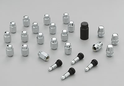 Gorilla Automotive Products 73983: Lug Nuts, Shank with Washer, 1/2 in. x 20 RH, Closed End, Standard/Locking, Chrome Plated Steel, Set of 20 Lug Nuts Gorilla Automotive 73983