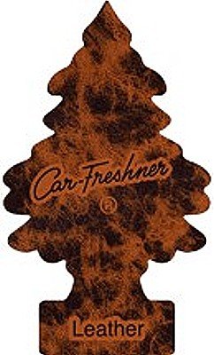 Car Freshener Little Tree Air Freshener Brown Leather Scent (Pack of 24) Air Fresheners Little Trees U1P-10290