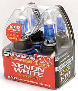 1989 - 1992 DAIHATSU Charade KYO SuperBeam EX Xenon White 9004 100/80W Halogen Light Bulb (9004 High Wattage 100/80W) low beam light bulbs Bulbs Kyo KYO_9004_XW_H