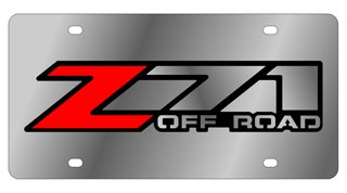 Z-71 Offroad License Plate Frames Eurosport Daytona 1330-1