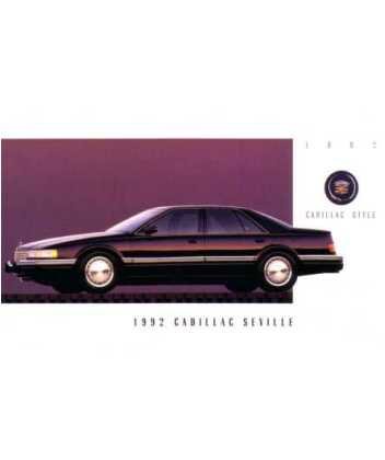 1992 Cadillac Seville Post Card Sales Piece Mailer Advertisement Flyer Software Cadillac 1589N