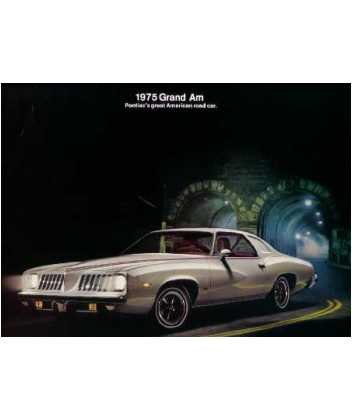 1975 Pontiac Grand Am Sales Folder Literature Book Advertisement Options Specs Automatic Transmission Assemblies Pontiac 3704N