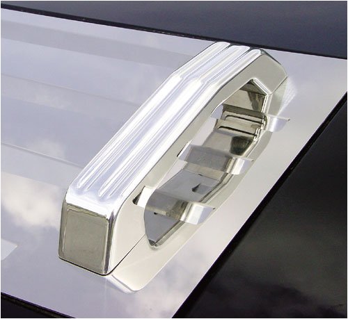 RealWheels Grooved Billet Aluminum Hood Handle for Over-The-Pocket Top Grille, for the 2003 Hummer H2 Grab Handles Real Wheels 6K3H30--4-002WR--VUSSWR
