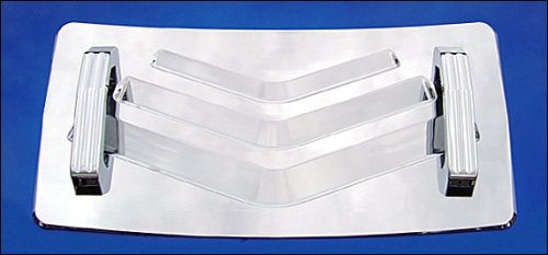 RealWheels Custom Billet Aluminum Top Grille w/ Three V-Slots and Grooved Billet Handles, for the 2005 Hummer H2 Hood Vents Real Wheels 6K3H50--2-902WR--VUSSWR