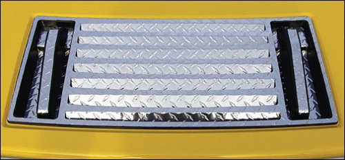 RealWheels Diamond Plate SS Top Grille Overlay Cover Kit, for the 2003 Hummer H2 Hood Vents Real Wheels 6K3H30--PD-2-001WR--VUSSWR