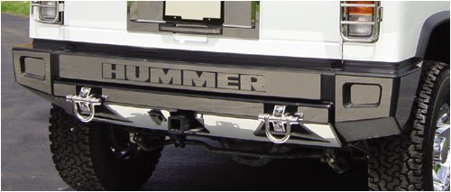 RealWheels Stainless Rear Upper and Lower Bumper Overlay Cover Kit, for the 2003 Hummer H2 Bumper Covers Real Wheels 6K3H30--1-801WR--VUSSWR