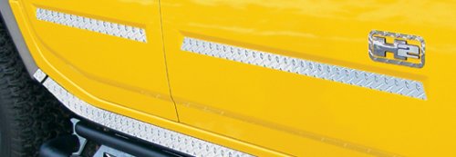 RealWheels Diamond Plate SS Door Panel Inserts, for the 2003 Hummer H2 Body Real Wheels 6K3H30--PD-1-711WR--VUSSWR