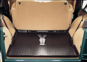 Husky Cargo Liner - Black, for the 1997 Jeep Wrangler Custom Fit Husky 9I1J79--15712--VUSSUH