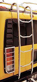 Manik 452074SP Polished Ladder with Steps - Stainless, for the 2003 Hummer H2 Ladders Manik 6K3H30--PS470254--VUSKNM