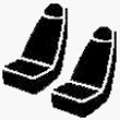 Fia OE38-9 CHARC Custom Fit Front Seat Cover Split Seat 40/20/40 - Tweed, (Charcoal) Accessories FIA OE389CHARC