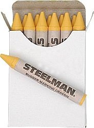 Tire Service Central | 00062 | TIRE MARKING CRAYONS | YELLOW Tire Repair Tools TSC.00062