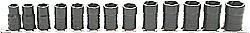 Tire Service Central | 201153 | 3/8 Drive Twist Impact Socket Set 13pc Tire Repair Tools TSC.201153