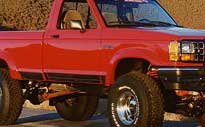 Bushwacker Extend-A-Fender Flares, Front Set, for the 1990 Ford Bronco II Fender Flares Bushwacker 1B1F09--10-11012--VUSSUB