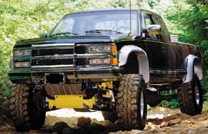 Bushwacker Cut-Out Fender Flares, Front Set, for the 1990 Chevrolet Suburban R/V 2500 Fender Flares Bushwacker 8H2C09--11-91004--VUSSUB