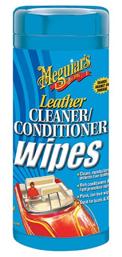 Meguiar's Marine Leather Cleaner / Conditioner Wipes Leather Care Meguiar's M11900
