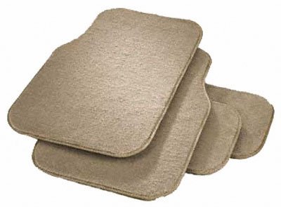 Rubberqueen 10833 Nylon Carpeted 4Pc Beige Custom Fit Rubber Queen 10833