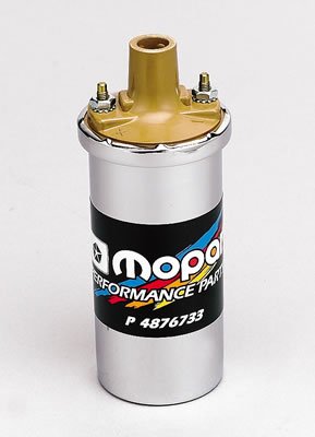 Mopar Performance Parts P4876733: Ignition Coil, Blaster, Canister, Round, Oil Filled, Chrome, Each Ignition Parts Mopar P4876733